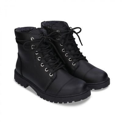 Unisex Resta Black Vegan Boots