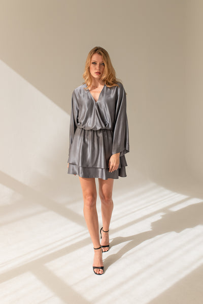 Camelia Dress Grey Pearl