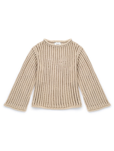 LEILA Loose fit sweater Beige