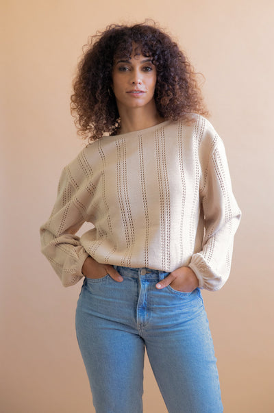 Pullover Lamier beige