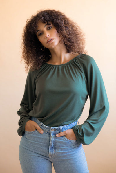 Top Anénome imperial green