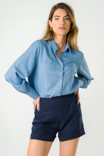 Shirt Kauri blue jeans