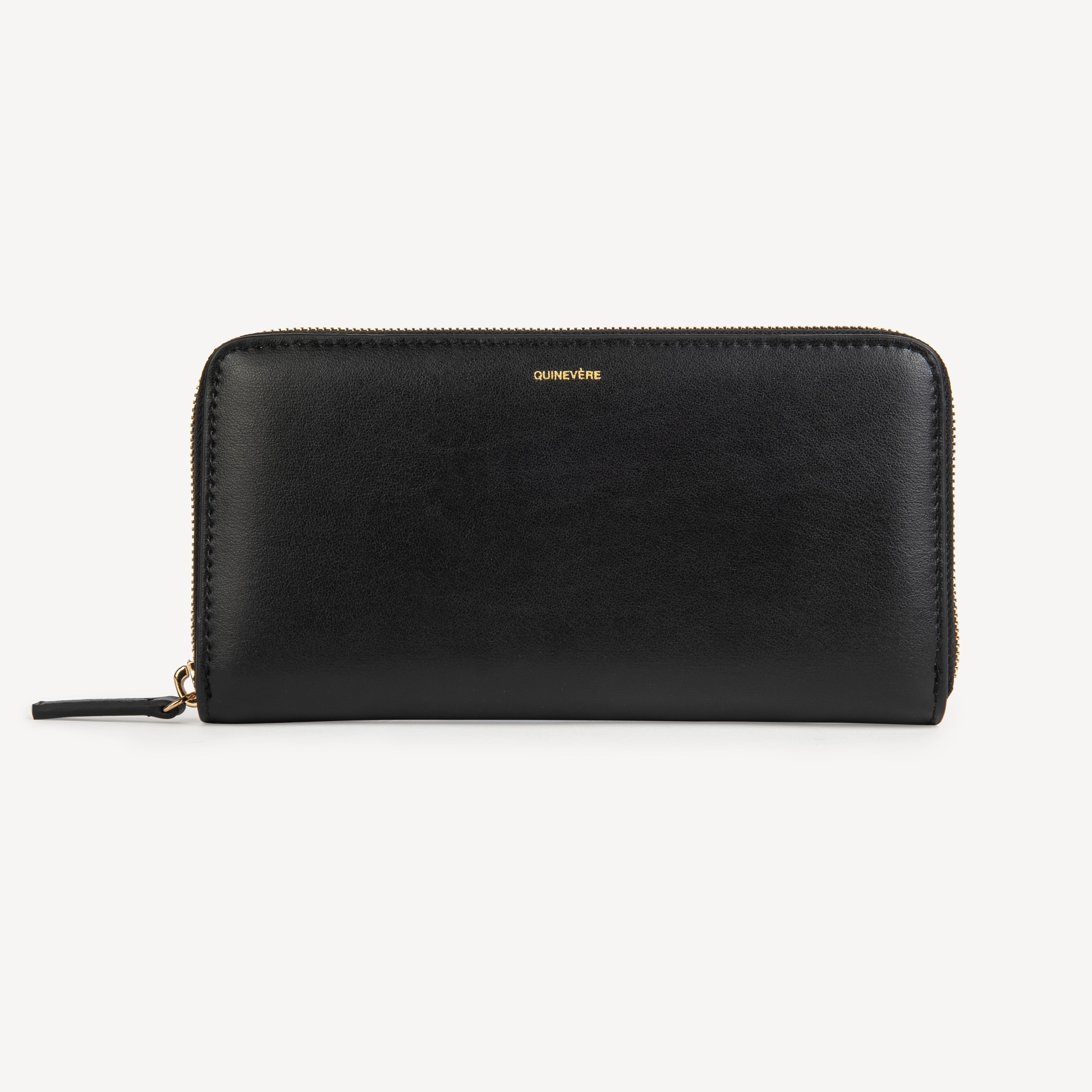 MAXIME ZIP AROUND WALLET – BLACK