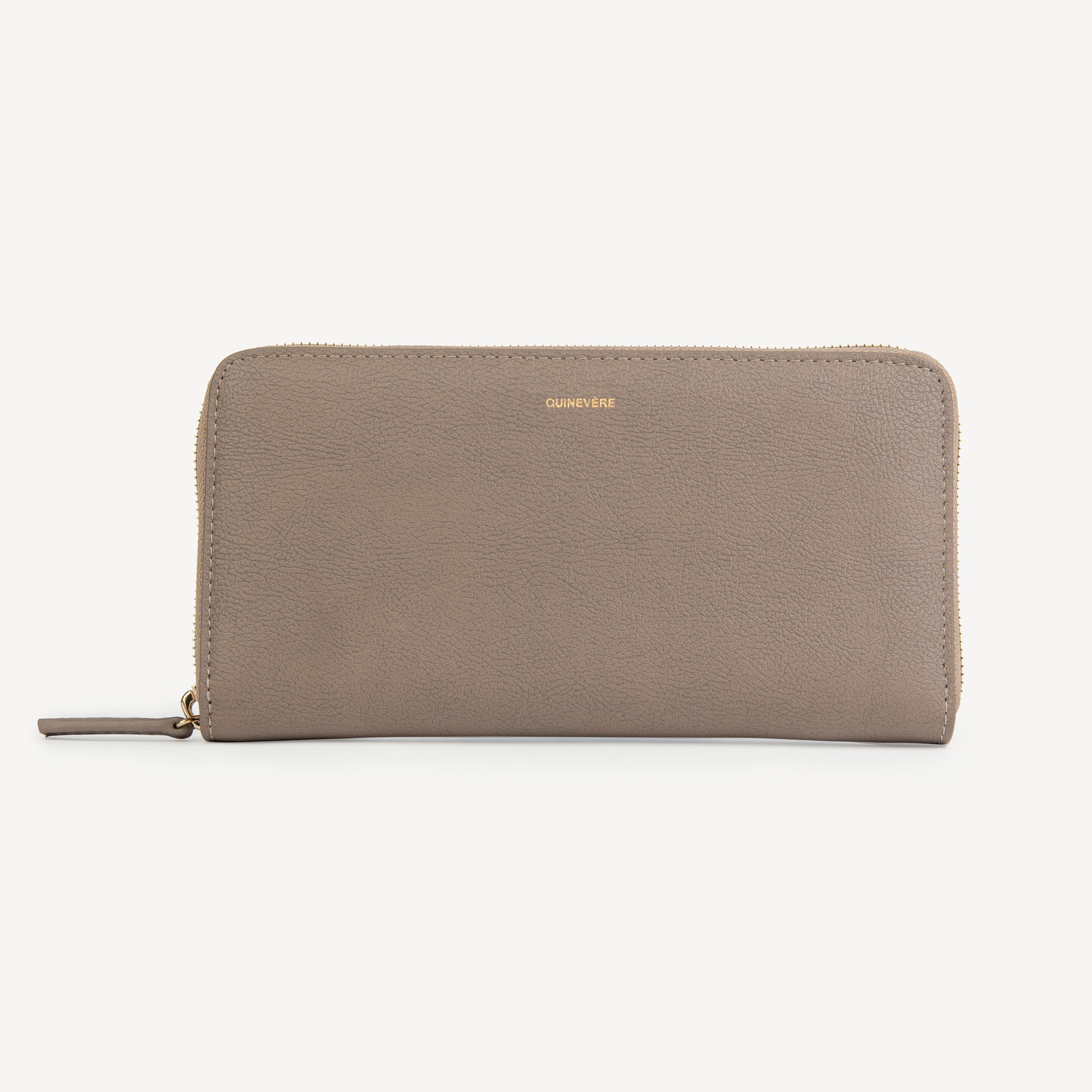 MAXIME ZIP AROUND WALLET – TAUPE