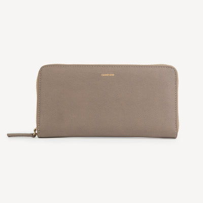 MAXIME ZIP AROUND WALLET – TAUPE