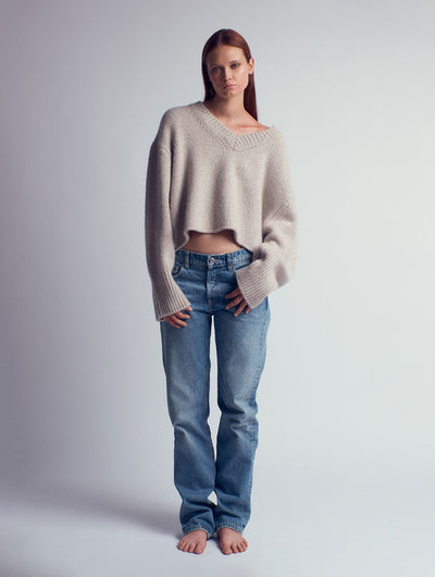AMANDA V-neck cashmere wool sweater
