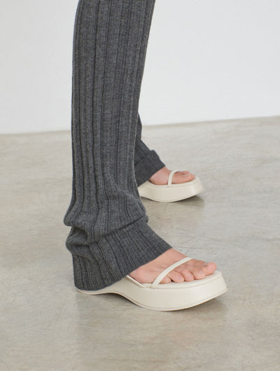 Cashmere tight knitted pants Grey