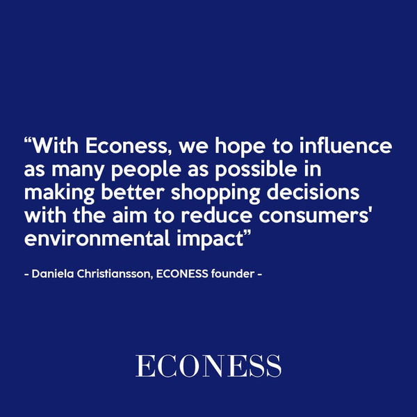 Econess Store by Daniela Christiansson with eco-friendly products