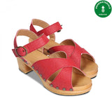 MAGNOLIA PIÑATEX VEGAN HEEL SANDALS WITH A BUCKLE