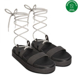 CUSHIONED SANDALS WITH CORDS