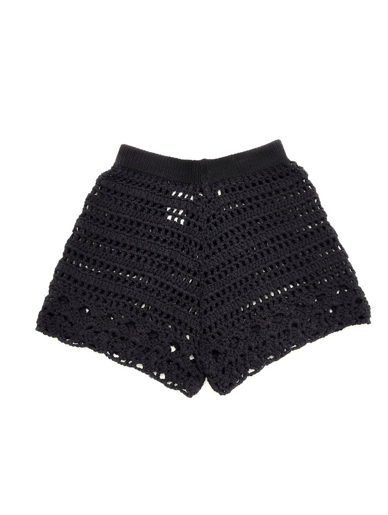 SARAH Crochet shorts Black