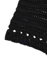 SARAH Crochet shorts Black