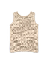 MONA Open knit top Beige