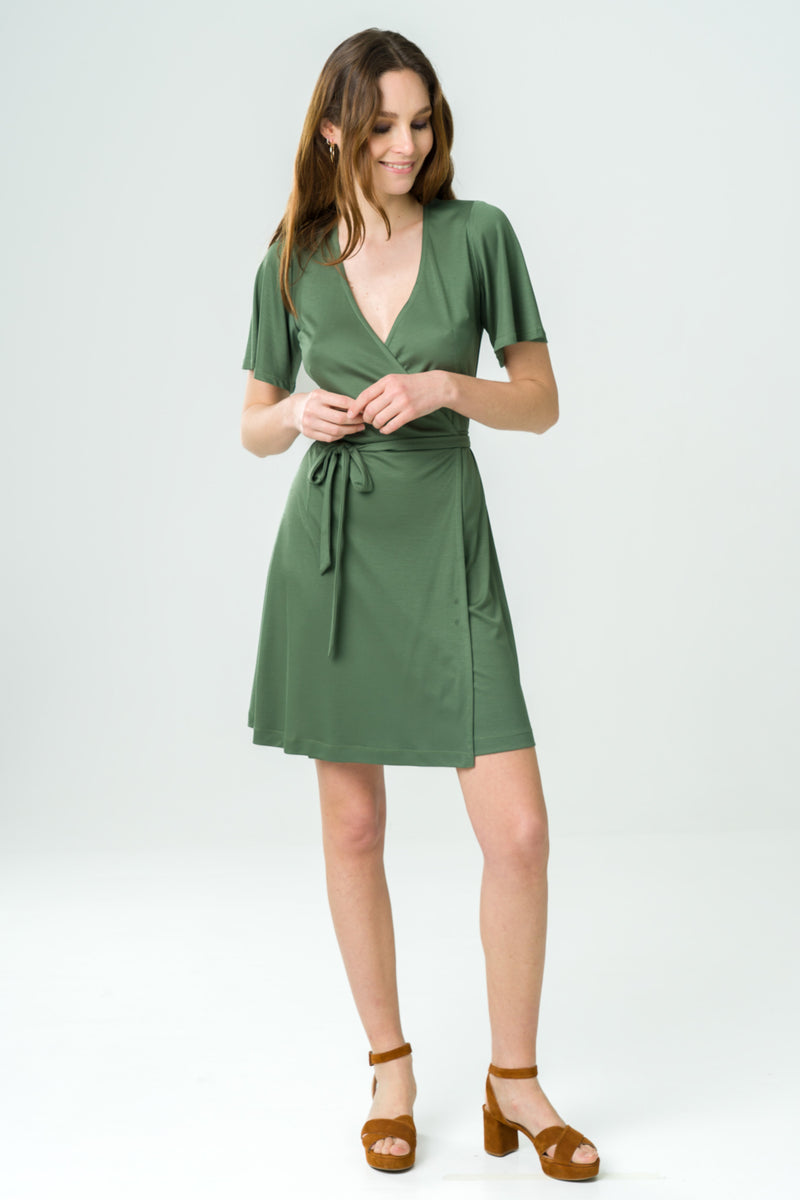 Dress Acacia green bronze