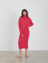 Ada Cashmere knitted turtleneck sweater Pink