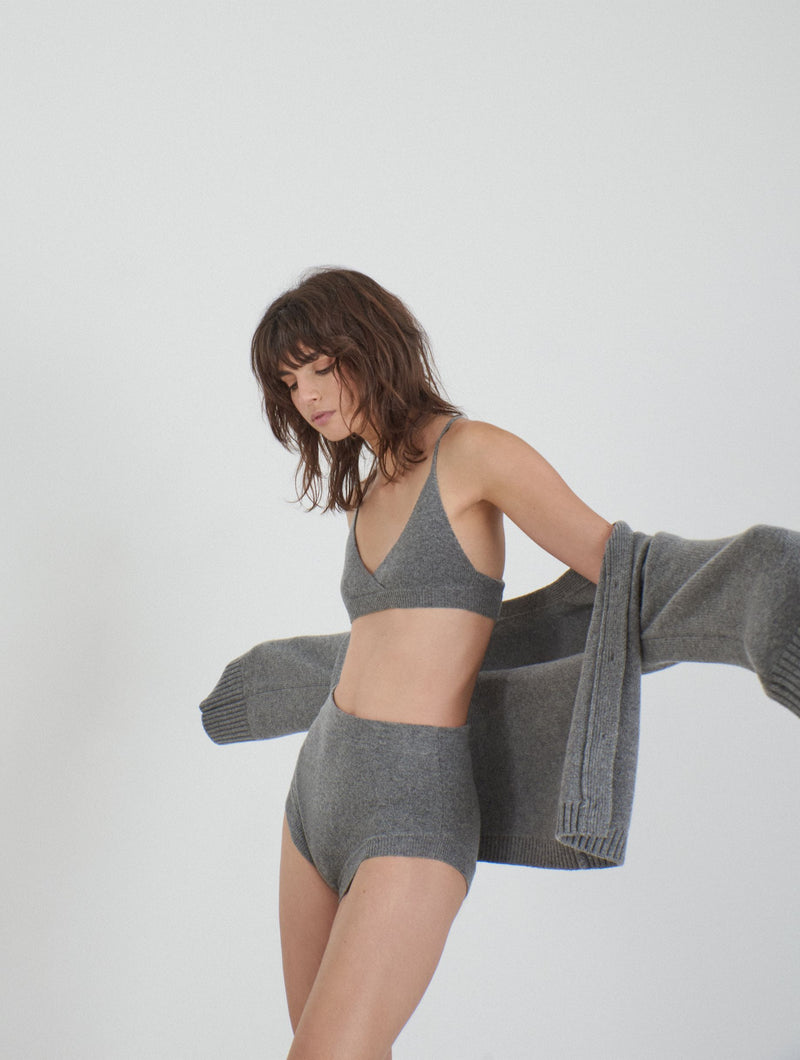 Leap Concept Sustainable Minerva Cashmere knitted bra - Econess Store