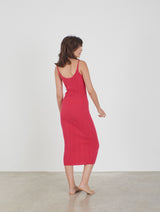 Cashmere knitted round neck dress