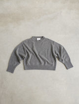 Cashmere knitted crewneck sweater