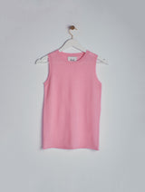 ALMA Cashmere knitted sleeveless top Pastel Pink