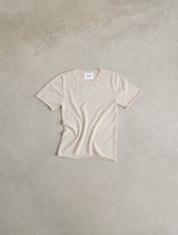BELINDA Cashmere Knitted T-shirt Ecru