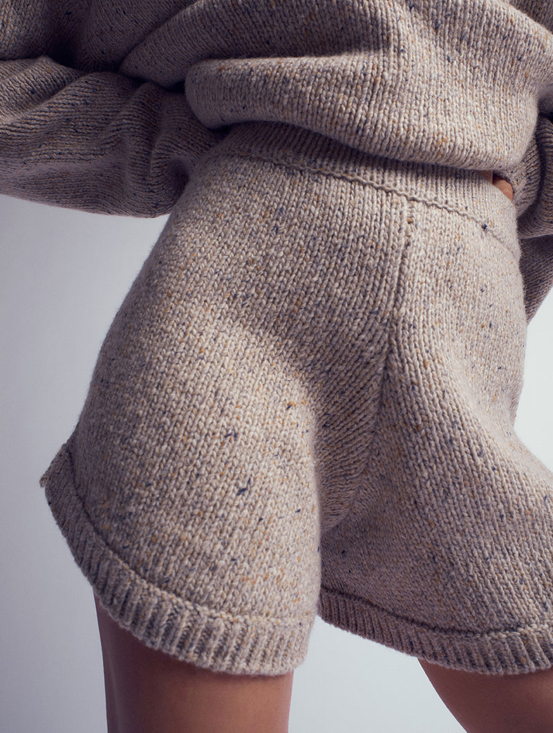 RENATA Knitted High-waisted Shorts